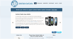 Desktop Screenshot of catholicradioinsc.com